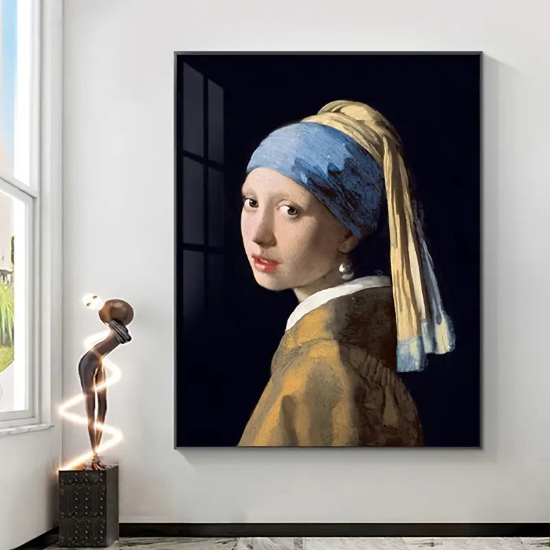 Girl With A Pearl Earring Silk Wall Art (No Frame)